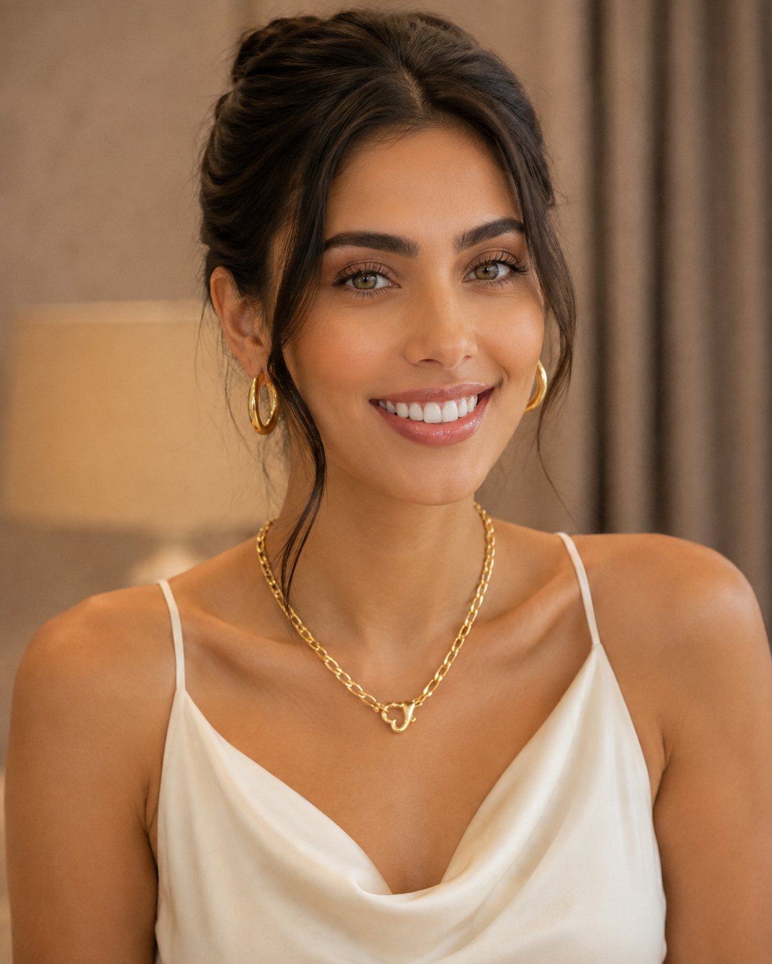 Bella Heart Clasp Necklace