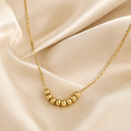The Georgia Beaded Gold Necklace
