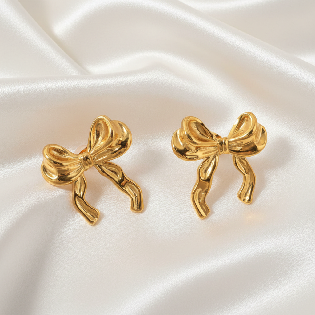 The Tahlia Bow Earrings