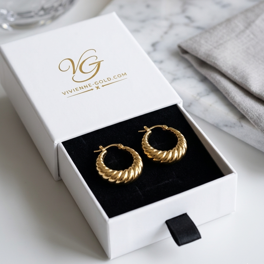 The Annie Gold Twist Earrings