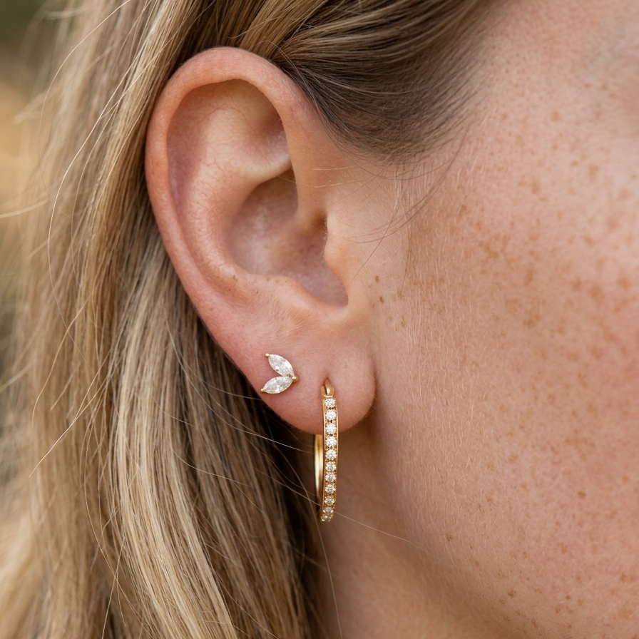 The Emme Diamond Look Earrings