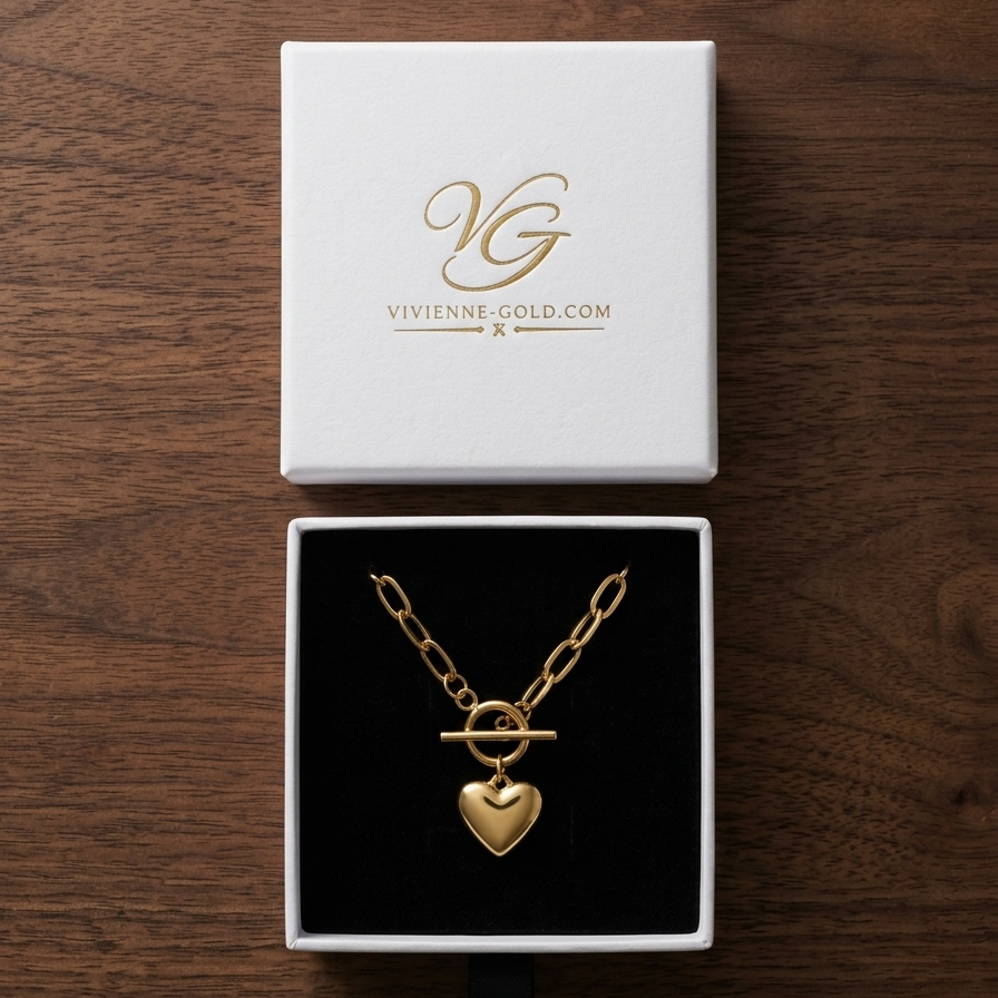 The Audrey Heart Toggle Necklace